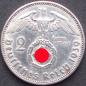 Preview: 2 Reichsmark 1939 Deutsches Reich "Porträt von Paul von Hindenburg"