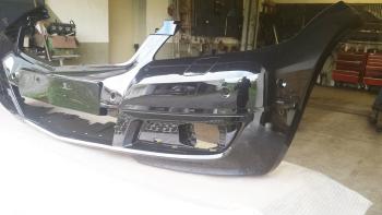 Preview: Stoßstange vorne Mercedes A-Klasse W169 (Lackiert in Kosmosschwarz Metallic 191) Neu
