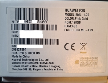 Huawei P20 EML-L29 - 128GB - Pink Gold (Ohne Simlock) (Dual SIM)