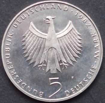 Preview: 5 DM Münze Gedenkmünze 1982 "10. Jahrestag der UN-Umweltkonferenz von 1972"