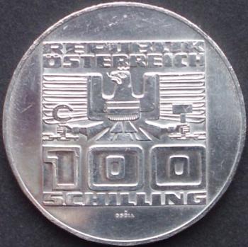 100 Schilling Münze 1975 Österreich Silber-Gedenkmünze "zweiten Republik aus den Jahren 1974 bis 1979"