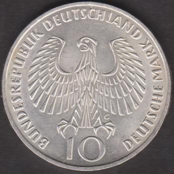 10 DM Münze Olympiade 1972 München (Olympisches Feuer)