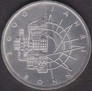 10 DM Münze Gedenkmünze 1989 "2000 Jahre Bonn“