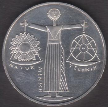 10 DM Münze Gedenkmünze 2000 "Zur Weltausstellung EXPO  2000"