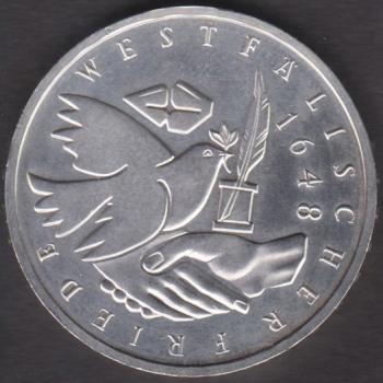 Preview: 10 DM Münze Gedenkmünze 1998  "350 Jahre Westfälischer Frieden“