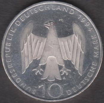 10 DM Münze Gedenkmünze 1994 zum 50. Jahrestag des 20. Juli 1944