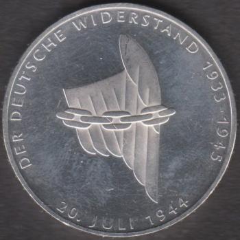 10 DM Münze Gedenkmünze 1994 zum 50. Jahrestag des 20. Juli 1944