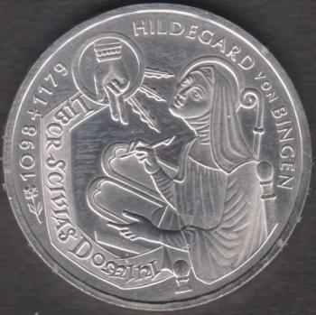 Preview: 10 DM Münze Gedenkmünze 1998 "900. Geburtstags der heiligen Hildegard von Bingen"