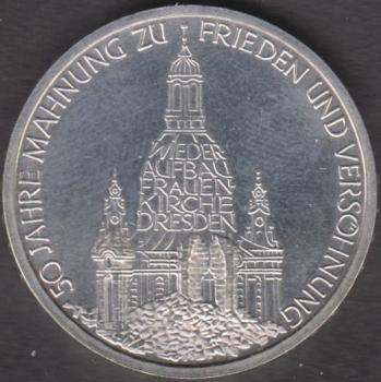 Preview: 10 DM Münze Gedenkmünze 1995 „Wiederaufbau der Frauenkirche in Dresden“