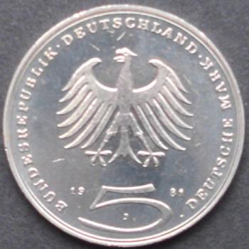 5 DM Münze Gedenkmünze 1981 "200. Todestag des Dichters Gotthold Ephraim Lessing"
