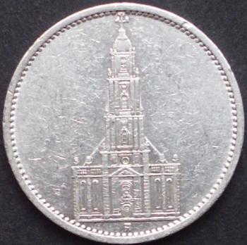 5 Reichsmark 1935 Deutsches Reich "Potsdamer Garnisonkirche"