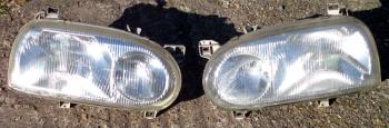 Golf III Scheinwerfer rechts und links mit Scheinwerferhöhenverstellung Top Zustand Gebraucht #1