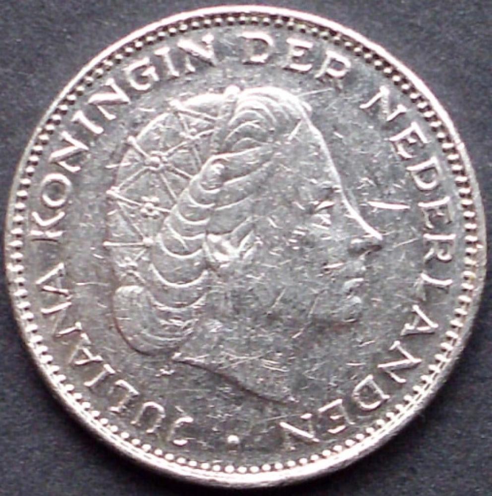 2½  niederländische Gulden 1970 (auch „Rijksdaalder“ genannt)