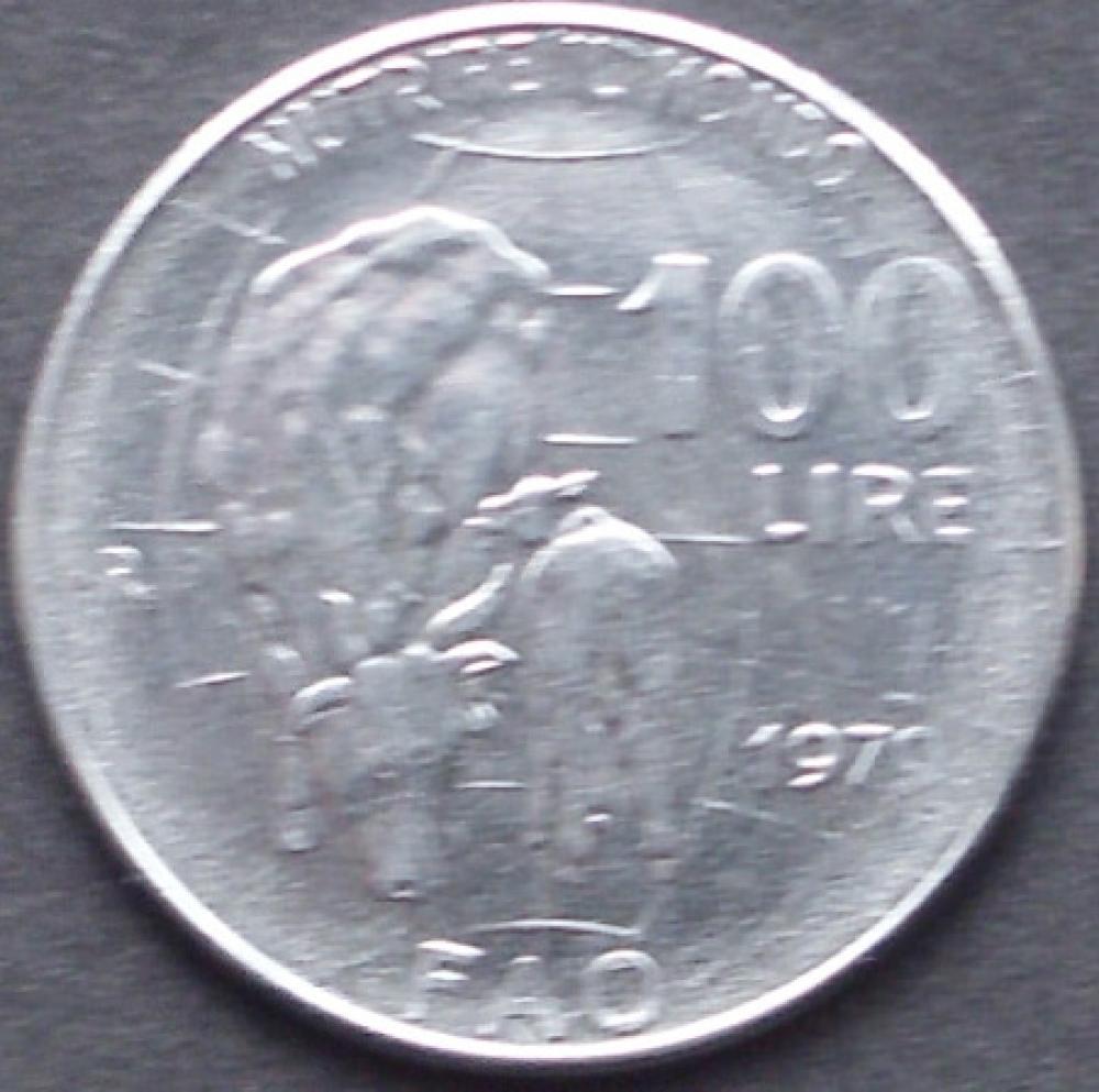 100 Lire Münze 1979 Italien Gedenkmünze "andwirtschaftsorganisation der Vereinten Nationen"
