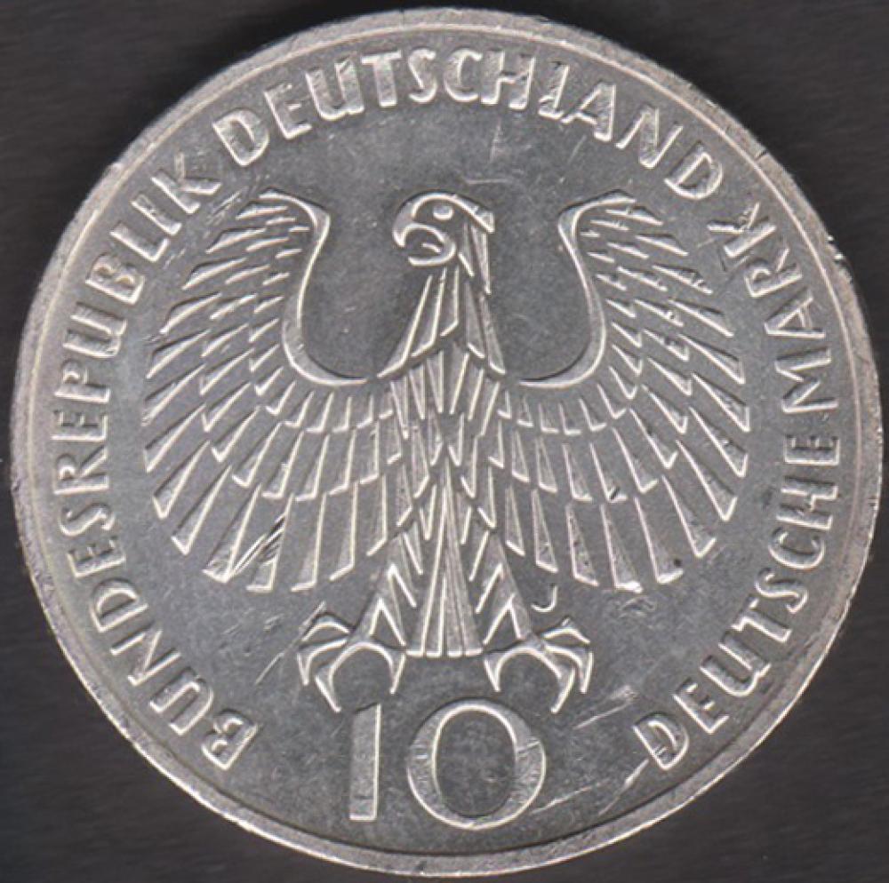 10 DM Münze Olympiade 1972 München (Olympisches Feuer)