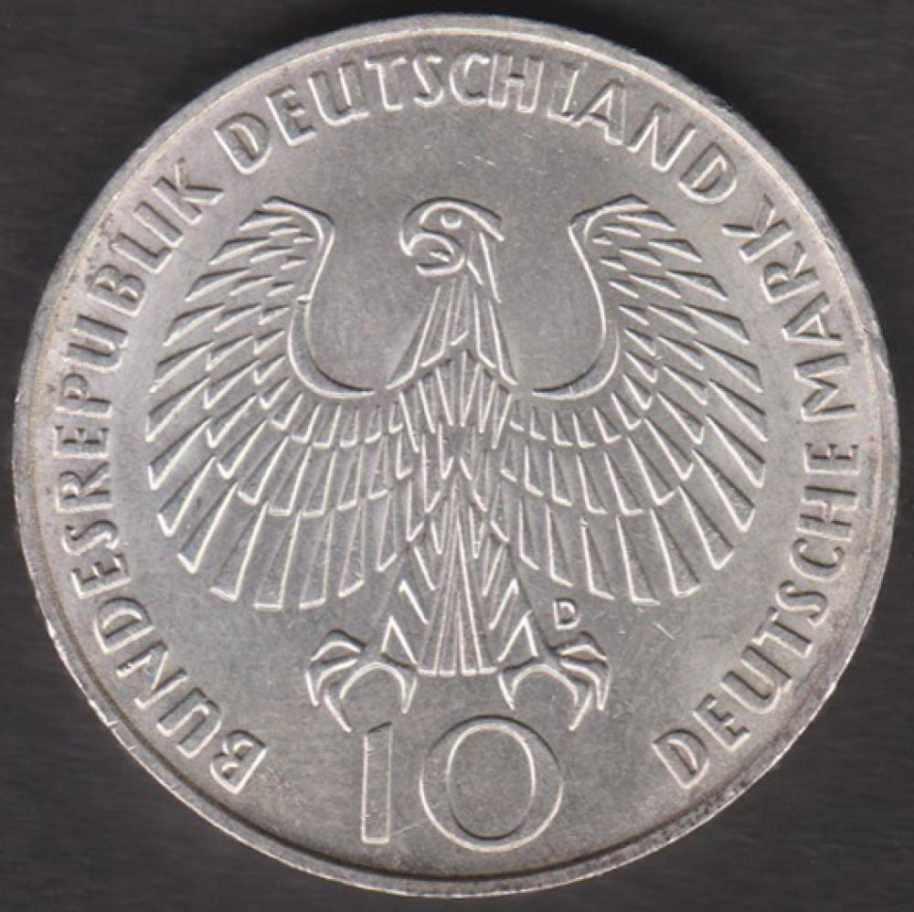 10 DM Münze Olympiade 1972 München (Olympisches Feuer)