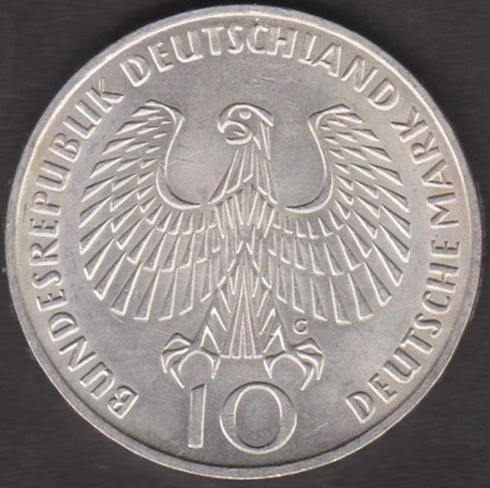 10 DM Münze Olympiade 1972 München (Olympisches Feuer)