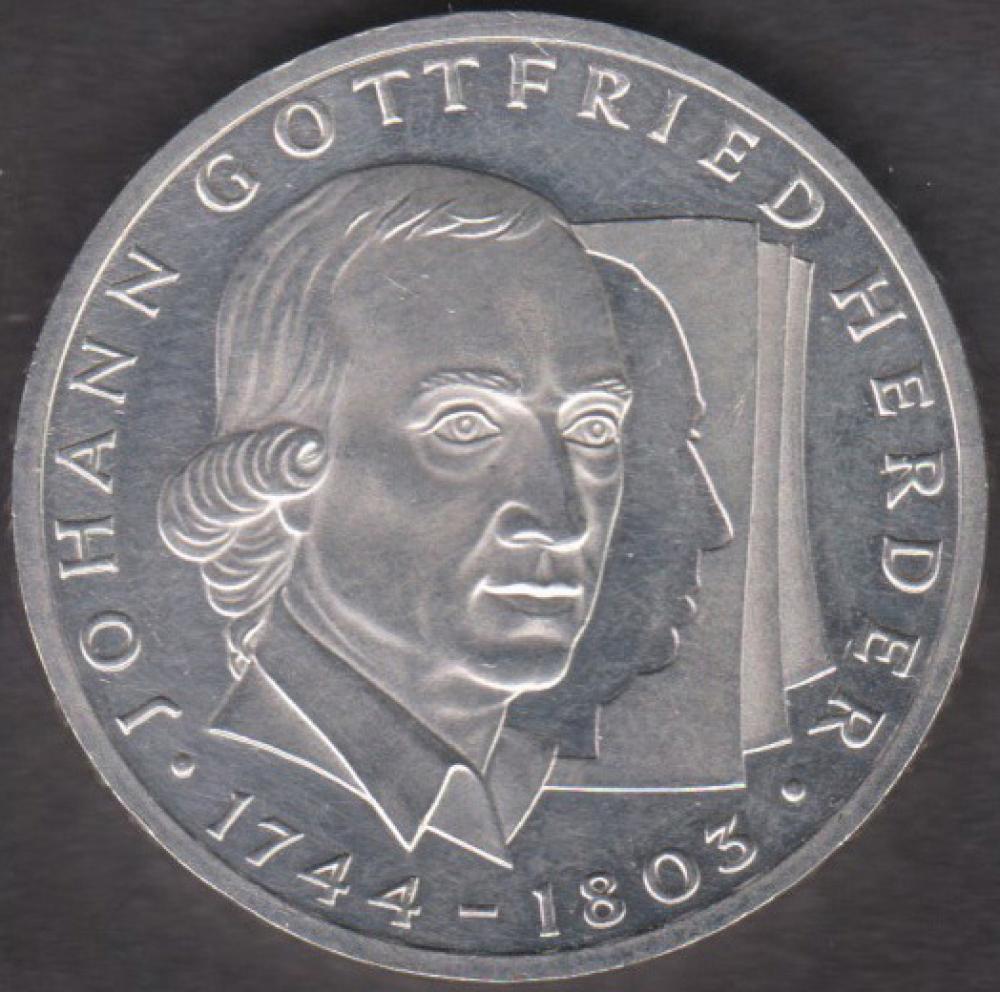 10 DM Münze Gedenkmünze 1994  "Johann Gottfried Herder"
