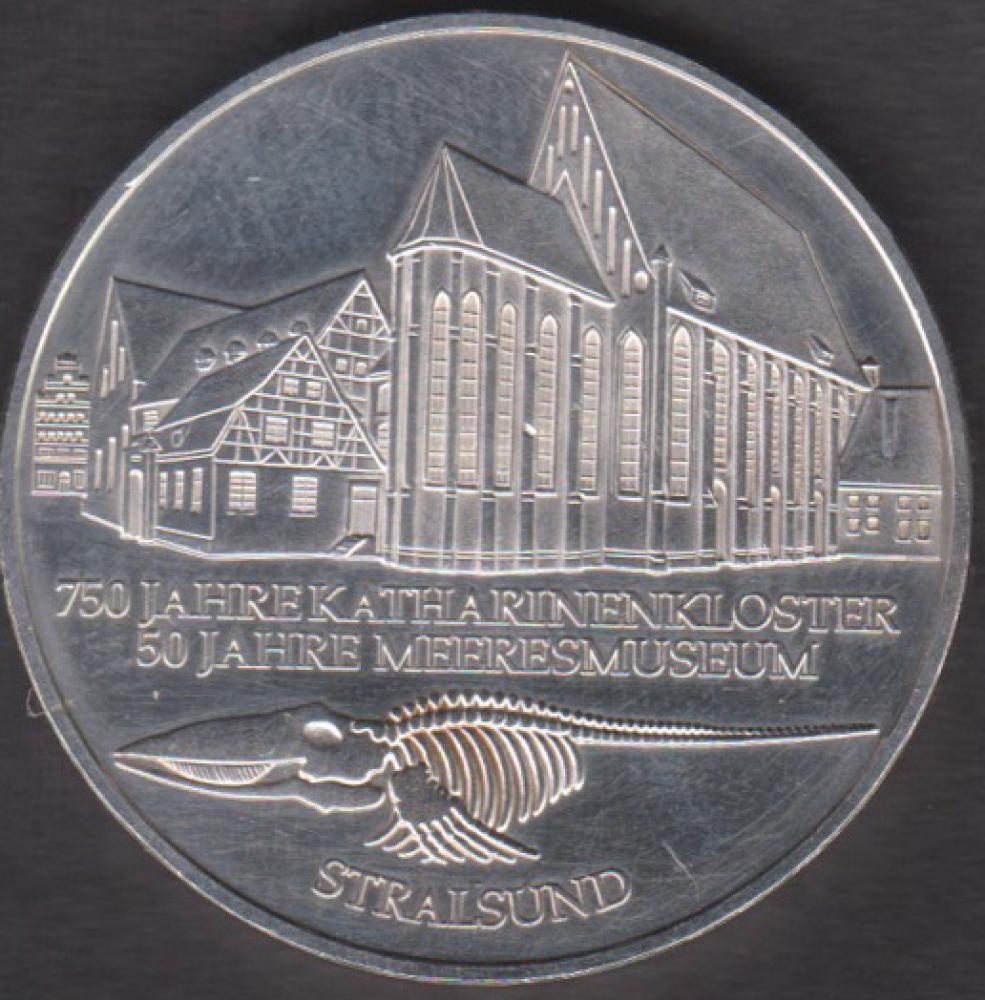 10 DM Münze Gedenkmünze 2001 "„750 Jahre Katharinenkloster“ und „50 Jahre Meeresmuseum“