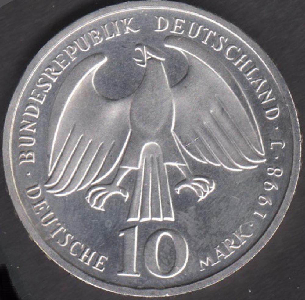 10 DM Münze Gedenkmünze 1998  "350 Jahre Westfälischer Frieden“