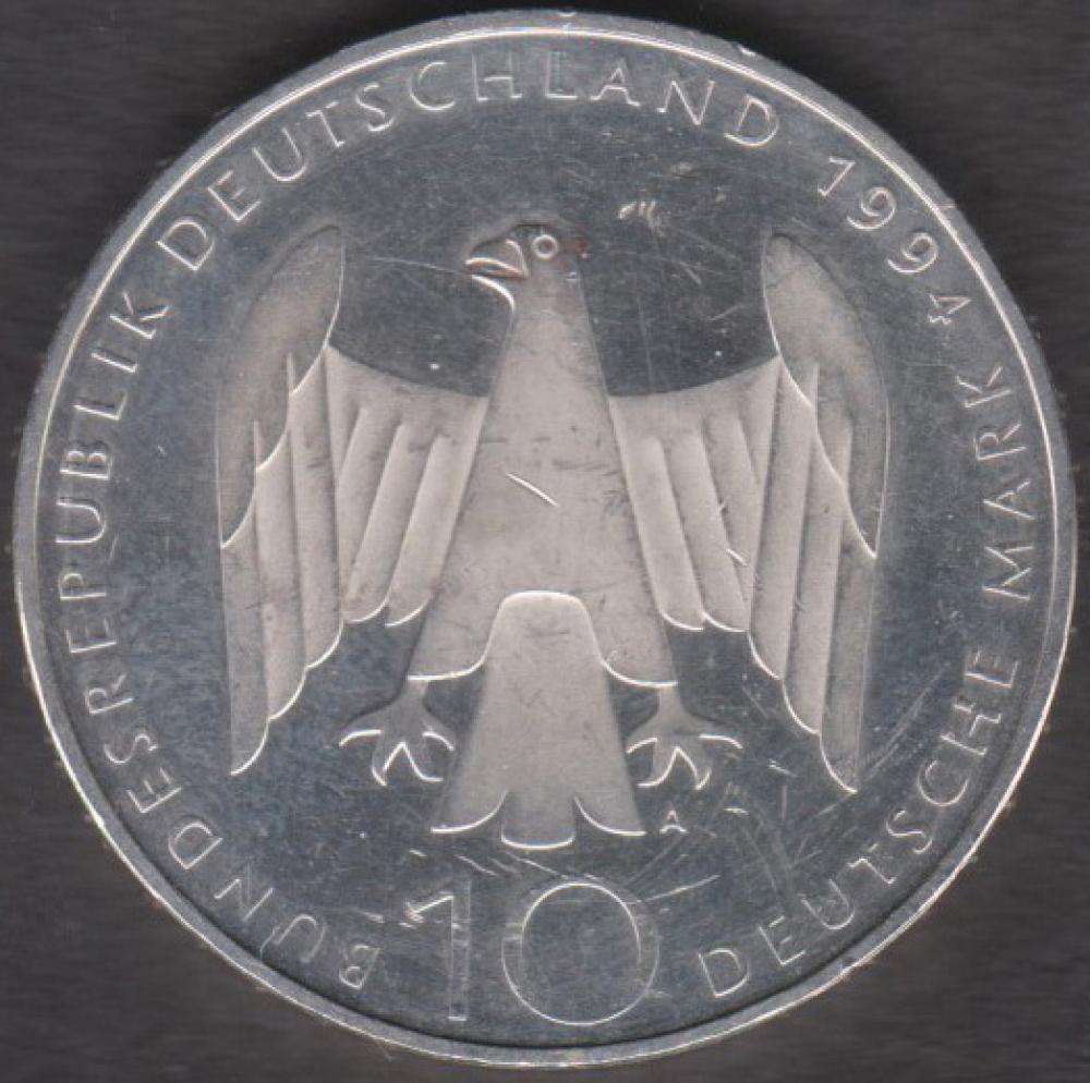 10 DM Münze Gedenkmünze 1994 zum 50. Jahrestag des 20. Juli 1944