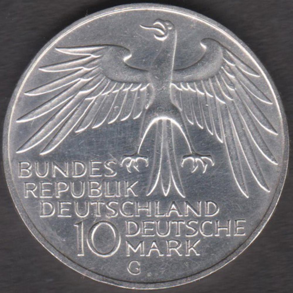 10 DM Münze Gedenkmünze 1972 "Olympischen Spiele in München"