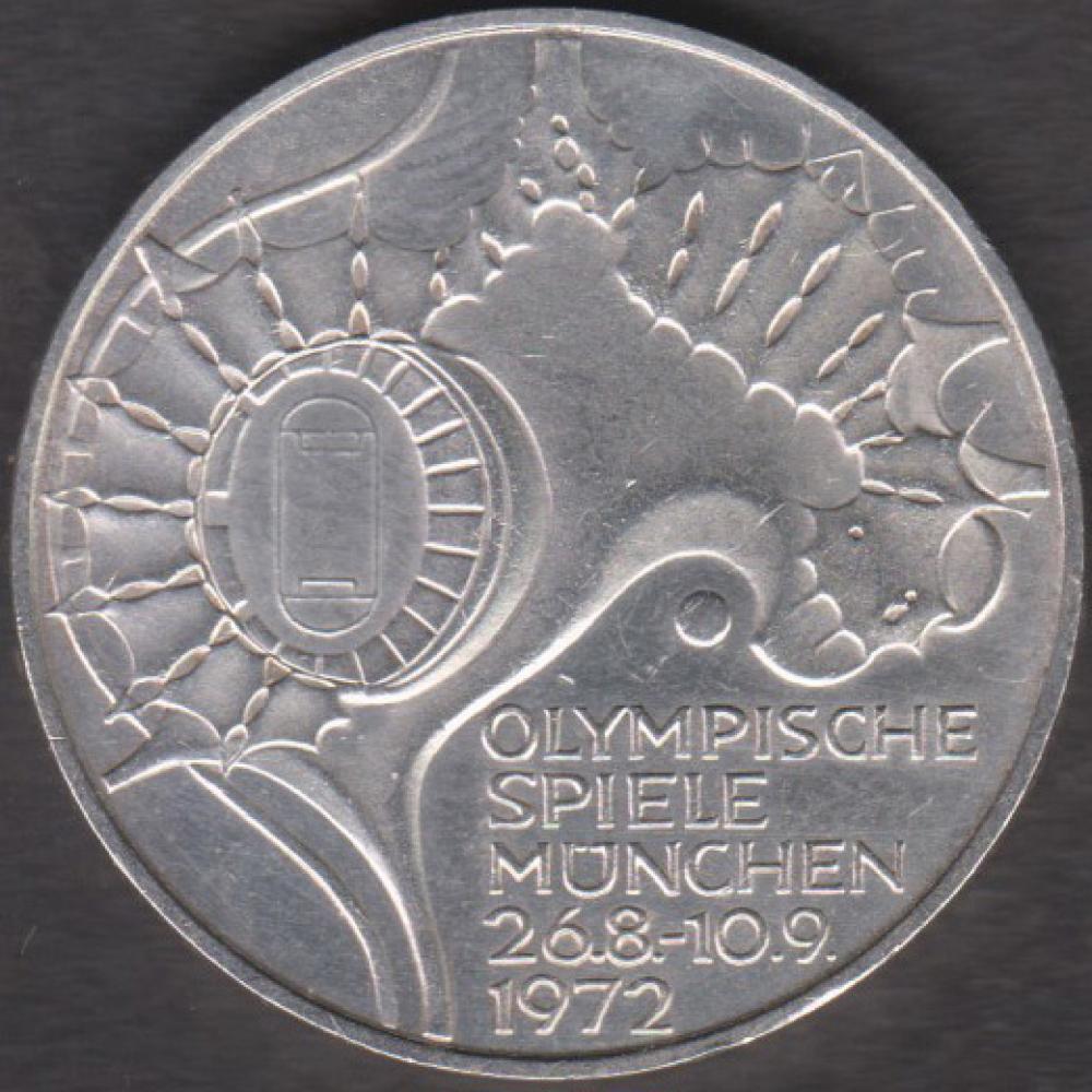 10 DM Münze Gedenkmünze 1972 "Olympischen Spiele in München"