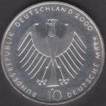 10 DM Münze Gedenkmünze 2000 "Zur Weltausstellung EXPO  2000"