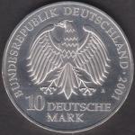 10 DM Münze Gedenkmünze 2001 "„750 Jahre Katharinenkloster“ und „50 Jahre Meeresmuseum“