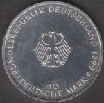 10 DM Münze Gedenkmünze 1999 „50 Jahre Grundgesetz der Bundesrepublik Deutschland“