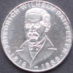 5 DM Münze Gedenkmünze 1968 "150. Geburtstag von Friedrich Wilhelm Raiffeisen"